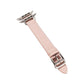 Fashion Microfiber Leather Single Loop Buckle Watch Strap for Apple - Chic Alert fashion microfiber leather single loop