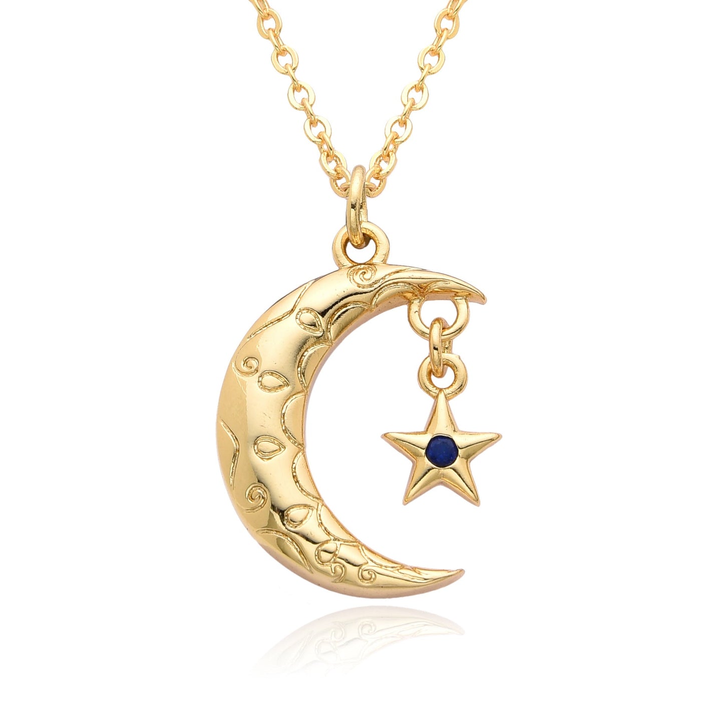 Fashion Moon Necklace with Copper Chain Women’s Jewelry - for Women Geometry fashion moon necklace
