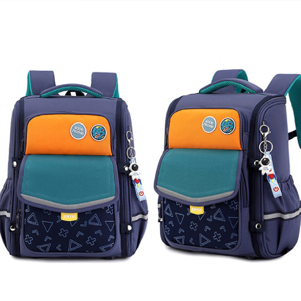 Fashion New Cartoon Student Backpack - Fashion New Cartoon Backpack for Dark Blue Fun