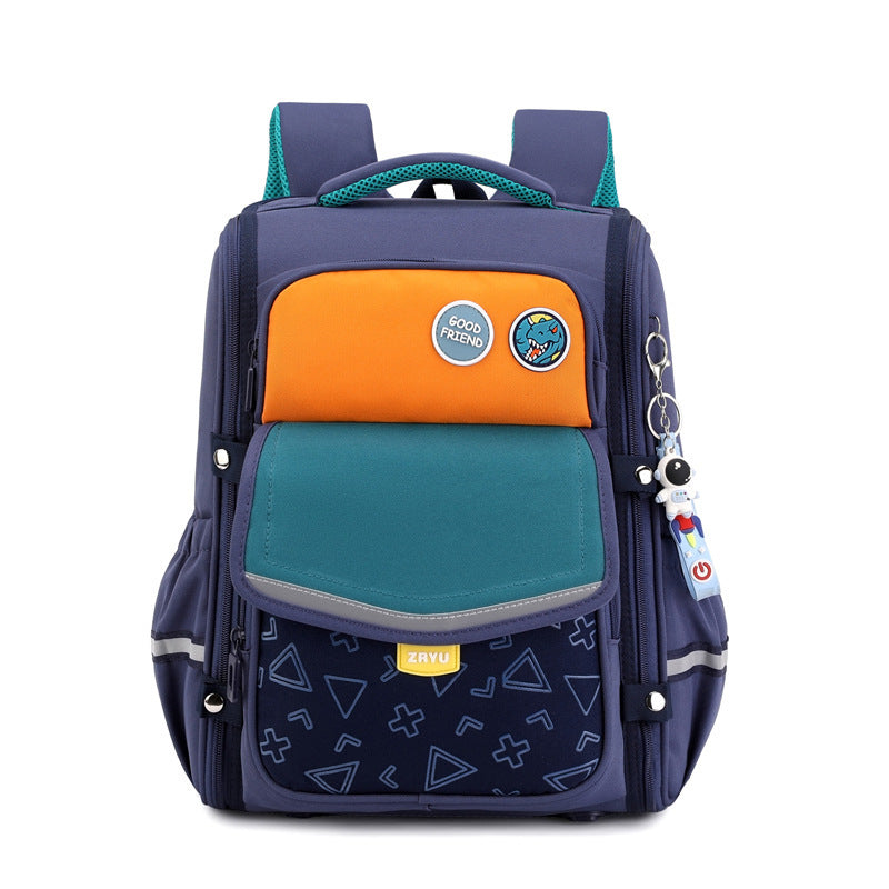 Fashion New Cartoon Student Backpack - Fashion New Cartoon Backpack for Dark Blue Fun