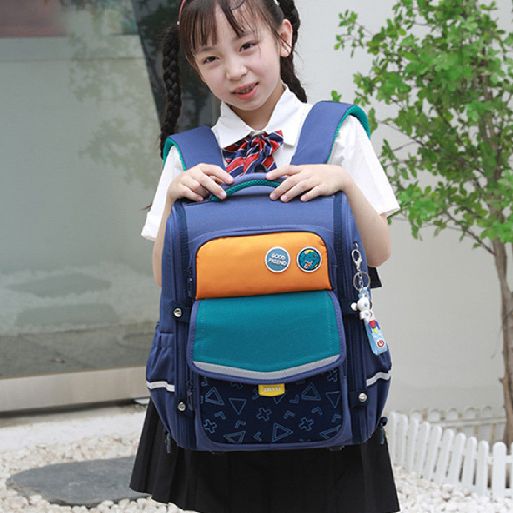 Fashion New Cartoon Student Backpack - Fashion New Cartoon Backpack for Dark Blue Fun