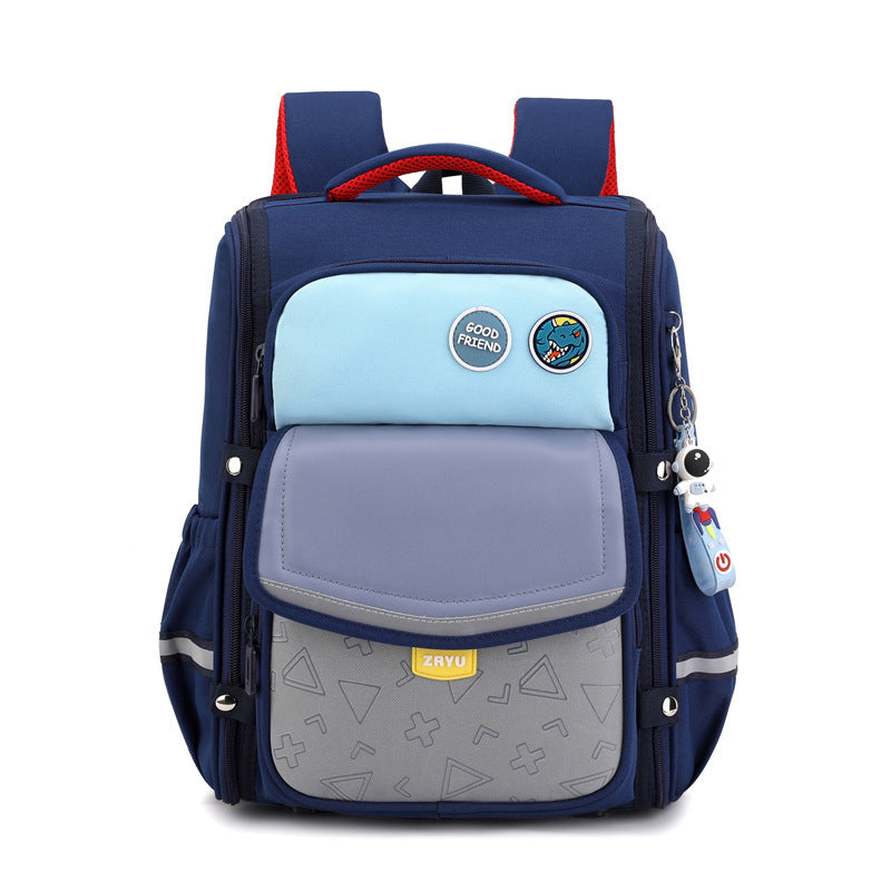 Fashion New Cartoon Student Backpack - Fashion New Cartoon Backpack for Dark Blue Fun