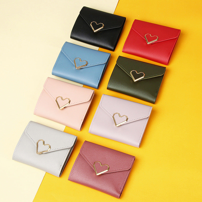 Fashion Personality Mini Wallet in Solid Colors for Women - the Chic and Simple simple fashion personality mini wallet