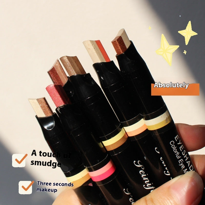 Fashion Personality Two-Tone Eye Shadow Stick with Multiple Color Options - Colors eye shadow stick fashion personality