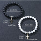 Fashion Personality Volcanic Rock Cross Bracelet - Fashion Personality Volcanic Rock Cross Bracelet Set