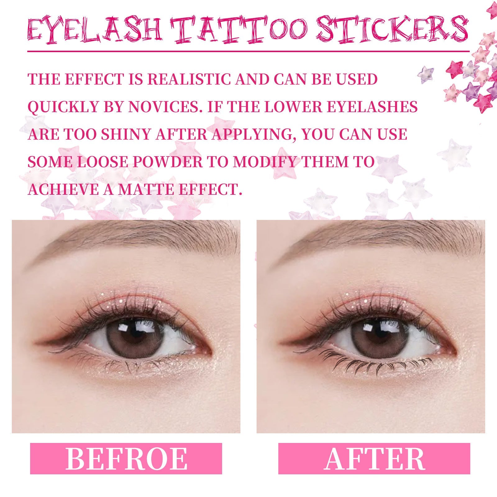 Fashion Personalized Eyelash Stickers 4PCs Convenient mascara stickers - Mascara fashion personalized convenient eyelash