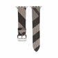 Fashion Plaid Leather Watch Strap - Fashion Plaid Leather Watch Strap Long and Short Lengths