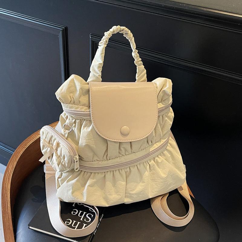 Fashion Pleated Shoulder Bag with Change Wallet and Crossbody Strap - Teleplus shoulder fashion pleated handbag
