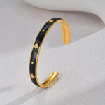 Fashion Retro Design Oil Dripping Bracelet Stainless Steel - Fashion Retro Design Stainless Steel Dripping Bracelet