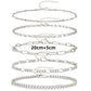 Fashion Retro Metal Gold Silver Bracelet and Anklet Set 10 Pieces - Teleplus fashion retro metal