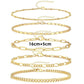 Fashion Retro Metal Gold Silver Bracelet and Anklet Set 10 Pieces - Teleplus fashion retro metal