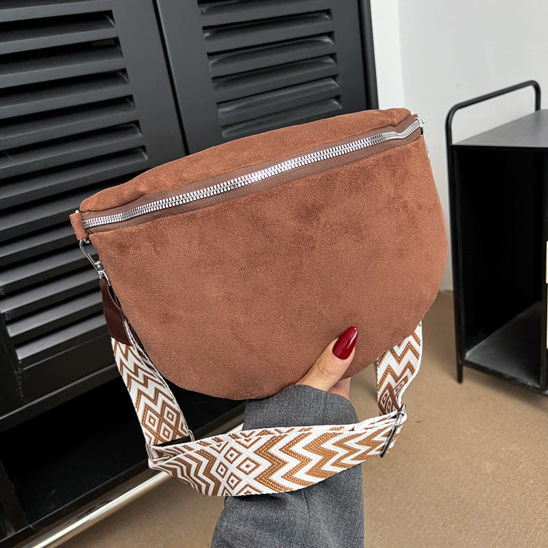 Fashion Saddle Bag with Nylon Lining for Daily Use in Multiple Colors - Teleplus fashion saddle bag niche