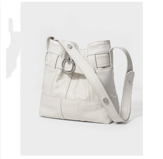 Fashion Shoulder Armpit Cowhide Bag with Stitching - fashion shoulder armpit cowhide stitching