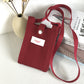 Fashion Shoulder Crossbody Vest Phone Bag in Light Pink Sky Blue Retro Red Gray Ash - Teleplus simple knitting bag wool