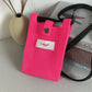 Fashion Shoulder Crossbody Vest Phone Bag in Light Pink Sky Blue Retro Red Gray Ash - Teleplus simple knitting bag wool