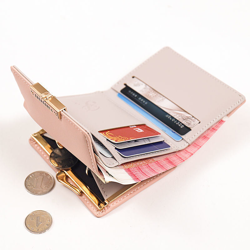 Fashion Simple Clashing Color PU Leather Wallet for United States CHF Buyers - Wallets That Bean You Over with Style
