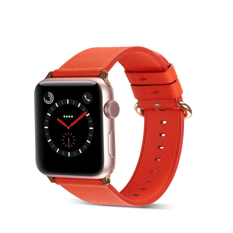 Fashion Simple Color Buckle Leather Strap - Fashion Simple Color Buckle Leather Strap for IWatch