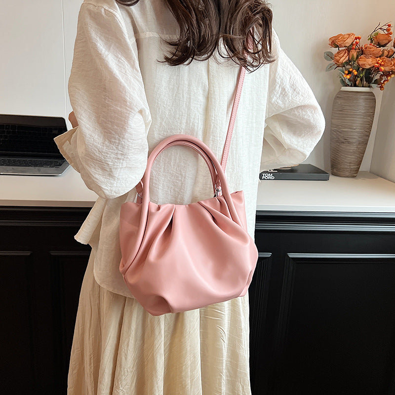 Fashion Simple Crossbody Shoulder Bag with PU Material in Multiple Colors - fashion simple crossbody bucket shoulder bag