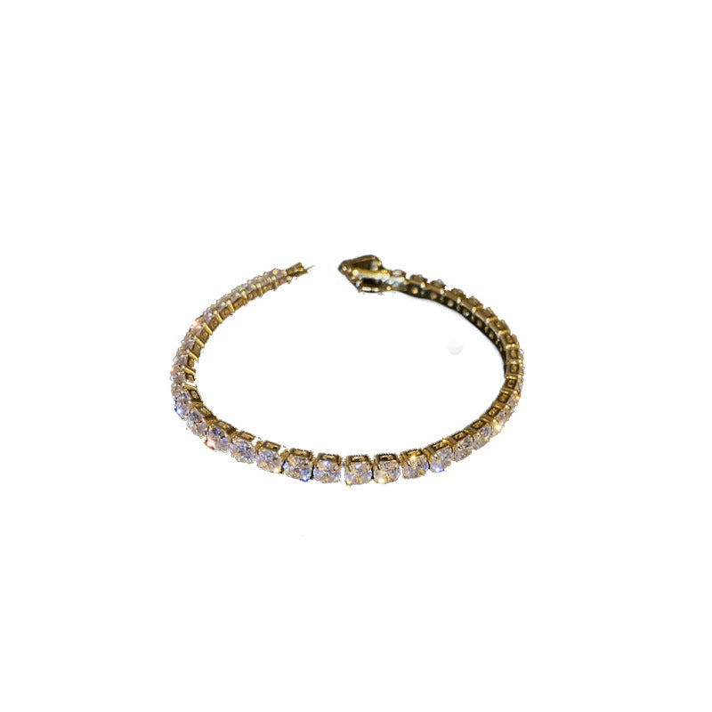 Fashion Simple Geometric Zircon Bracelet - Fashion Simple Geometric Zircon Bracelet in Gold