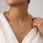 Fashion Simple Pendant Necklace Personality All-match - Fashion Simple Pendant Necklace in White Gold Color