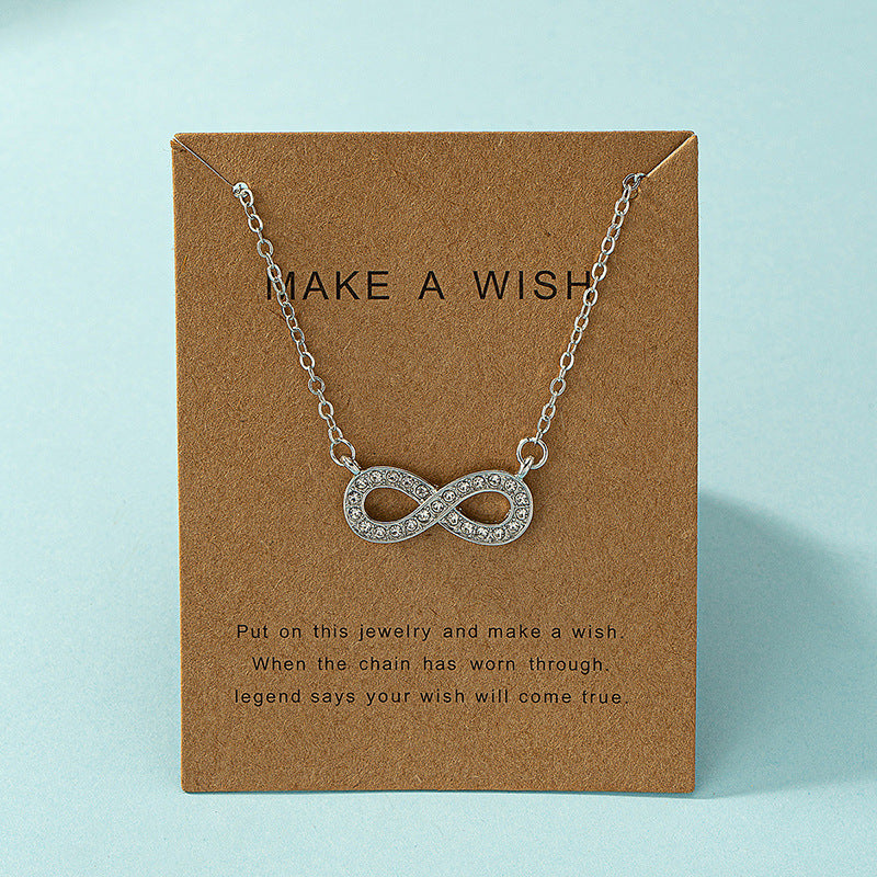 Fashion Simple Pendant Necklace Personality All-match - Fashion Simple Pendant Necklace in White Gold Color