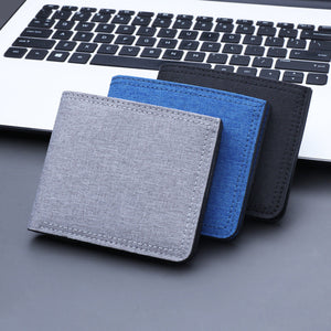 Fashion Simple Wallet in Grey Blue Black for United States Shipping - Men’s Stylish Hoarders united states chf fashion