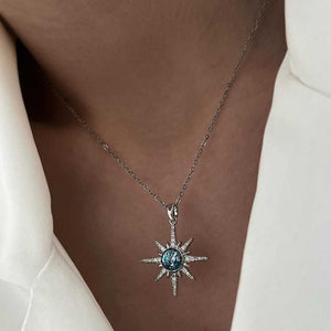 Fashion Six-pointed Star Pendant Alloy Necklace For Women - Fashion Six-Pointed Star Pendant Alloy Necklace