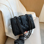 Fashion Small Chain Bag for Winter Travel with PU and Corduroy Options - Teleplus winter chains small bag fashion