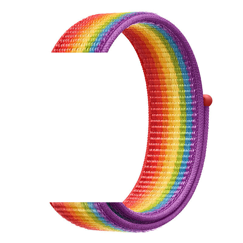 Fashion Smart Watch Braided Velcro Strap Nylon Loop for Apple iWatch - fashion smart watch braided velcro strap nylon