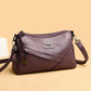 Fashion Soft Leather Crossbody Bag with Durable Polyester Lining - Teleplus fashion soft leather shoulder crossbody bag