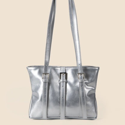 Fashion Summer Commute Tote with Polyester Lining and Internal Zipper - Teleplus fashion summer commute style tote