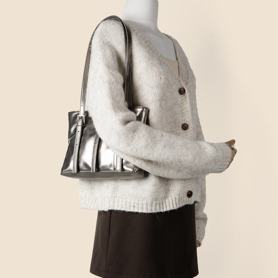 Fashion Summer Commute Tote with Polyester Lining and Internal Zipper - Teleplus fashion summer commute style tote