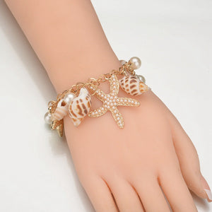 Fashion Tide Ocean Bohemian Style Sea Star Shell Bracelet - Fashion Tide Ocean Bohemian Sea Star Shell Bracelet