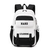 Fashion Trend Middle School Students' Backpack - Black And White