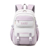 Fashion Trend Middle School Students' Backpack - Purple White