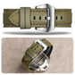 Fashionable Nylon Canvas Leather Strap - Fashionable Nylon Canvas Leather Strap in Military Green