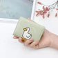 Fashionable PU Leather Coin Purse with Colorful Duck Pattern for the United States - Chic Card Hoarders at 70