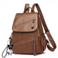 Fashionable PU Soft Leather Casual Backpack with Multiple Pockets - Teleplus for Travel leather casual backpack