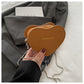 Fashionable Retro Mini Heart Shape Bag with Chain and Sandwich Pockets - Teleplus fashionable retro mini chain heart