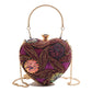 Fashionable Sequins Shoulder Bag Heart Shape Crossbody for Party Stylish Carry - fashionable sequins shoulder bag retro