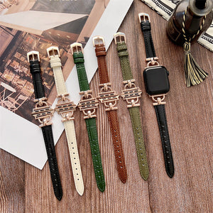 Fashionable Small Waist Metal Leather Strap - Fashionable Small Waist Strap with Rose Gold Buckle