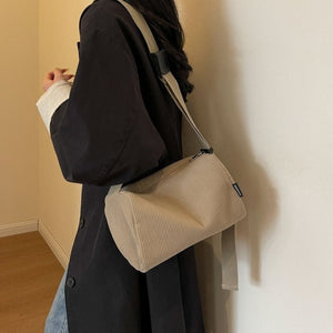 Fashionable Solid Color Shoulder Crossbody Bag with Urban Simplicity Design - for Style fashionable solid color