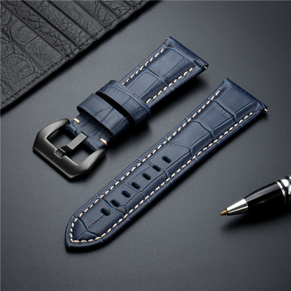 Fashionable Vintage Bamboo Pattern Leather Strap - Fashionable Vintage Bamboo Leather Strap with Buckle Options