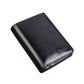 Men’s Wallet Short Zipper Buckle Oil Wax Leather - Zipper Buckle Leather Wallet for the Stylishly Organized