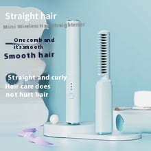 Wireless Hair Straighteners Small USB Rechargeable Titanium Coating