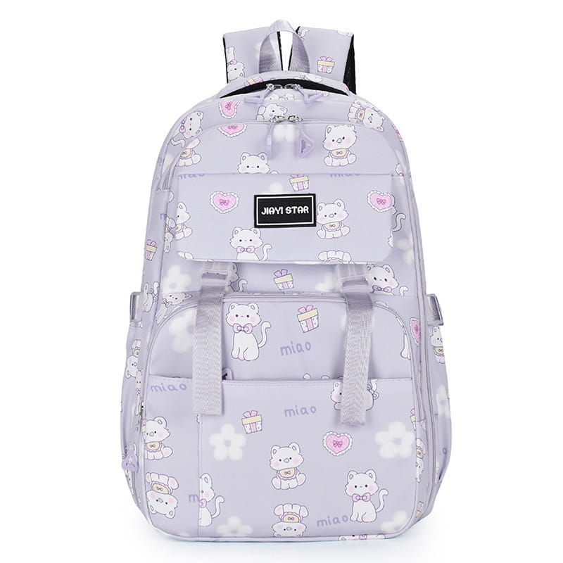 Cartoon Rabbit Pattern Printed Large Capacity Backpack