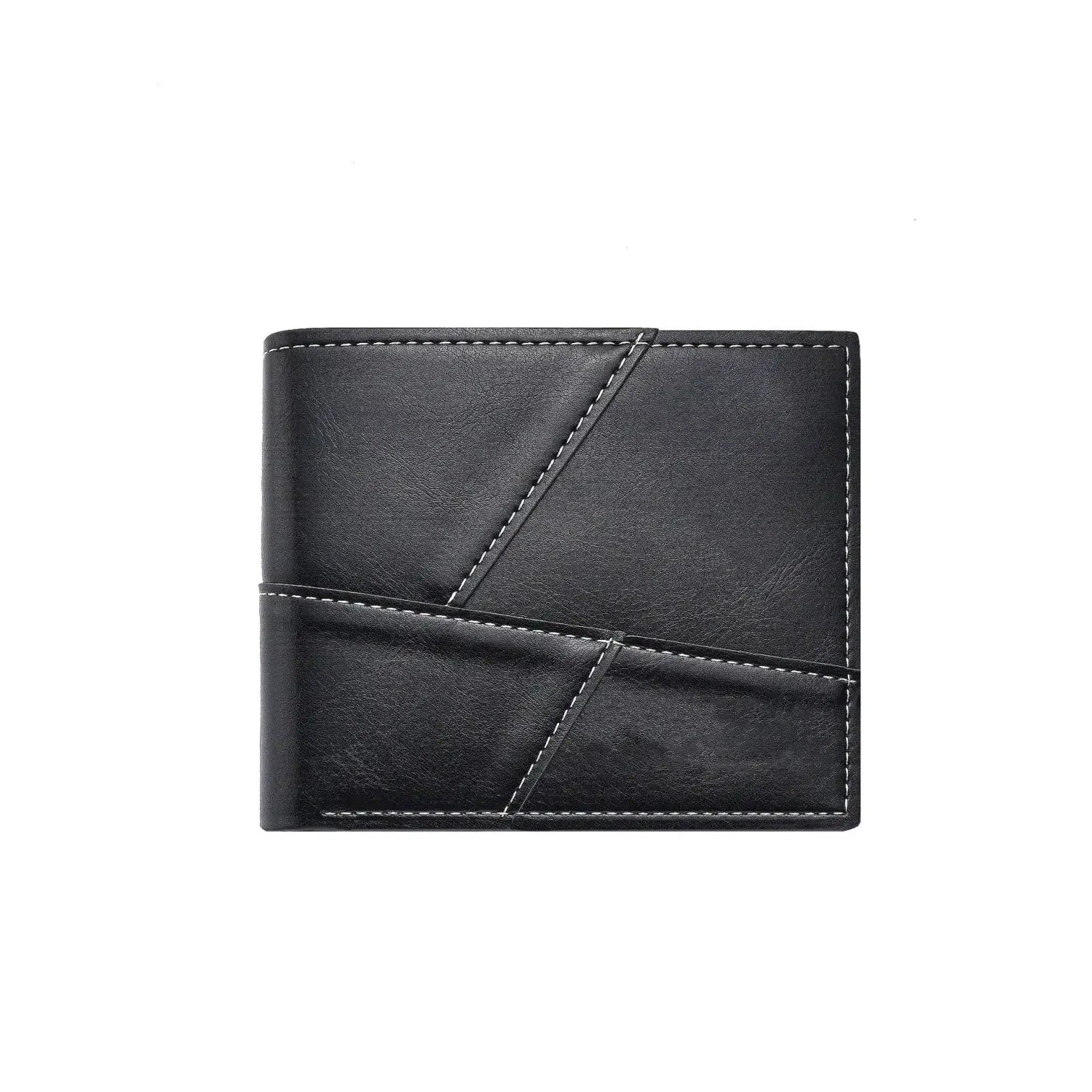 Unisex PU Leather Short Style Purse CHF Black or Coffee 18.5x9