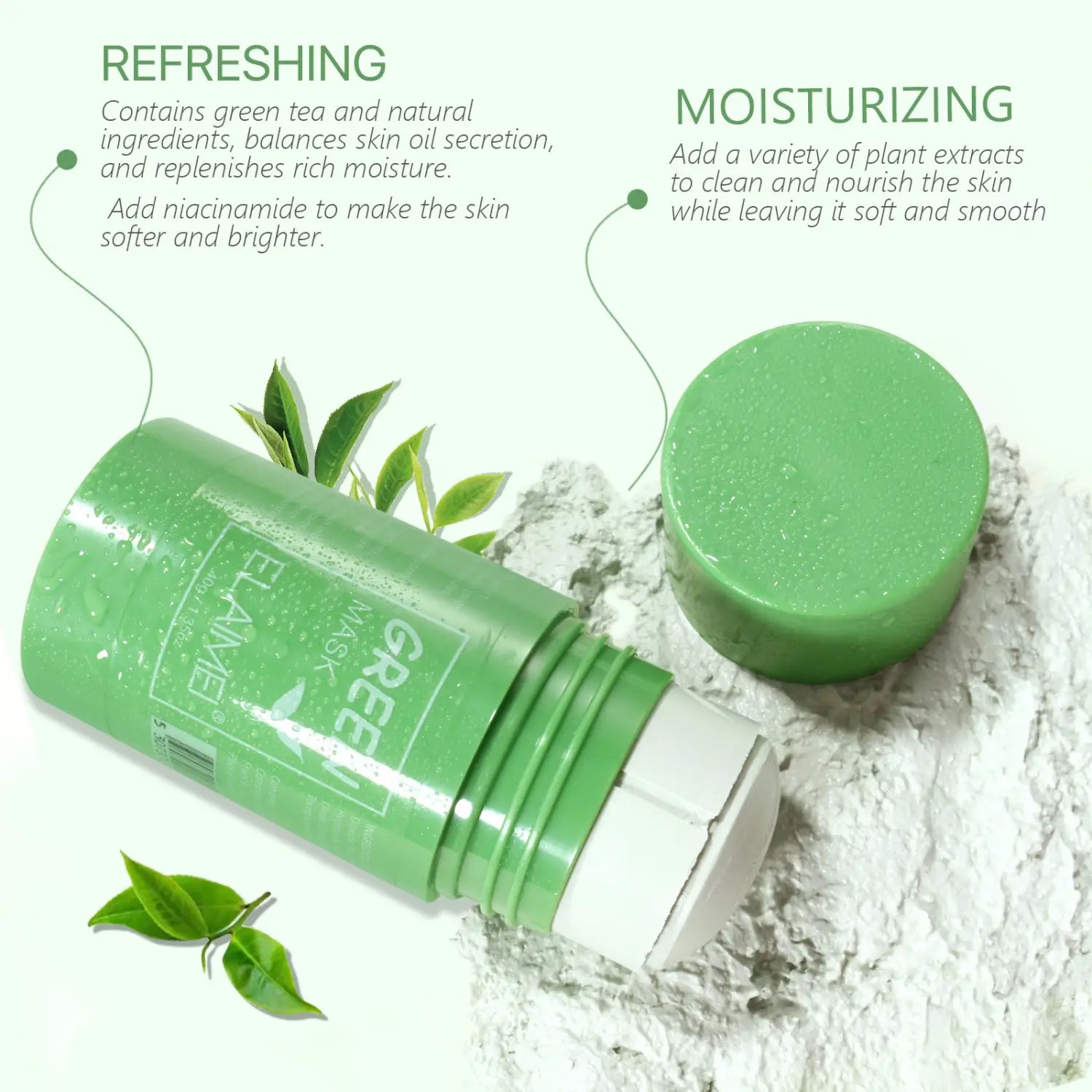 Six Solid Face Including Eggplant Green Tea And Other Moisturizing Oil-removing Cleansing