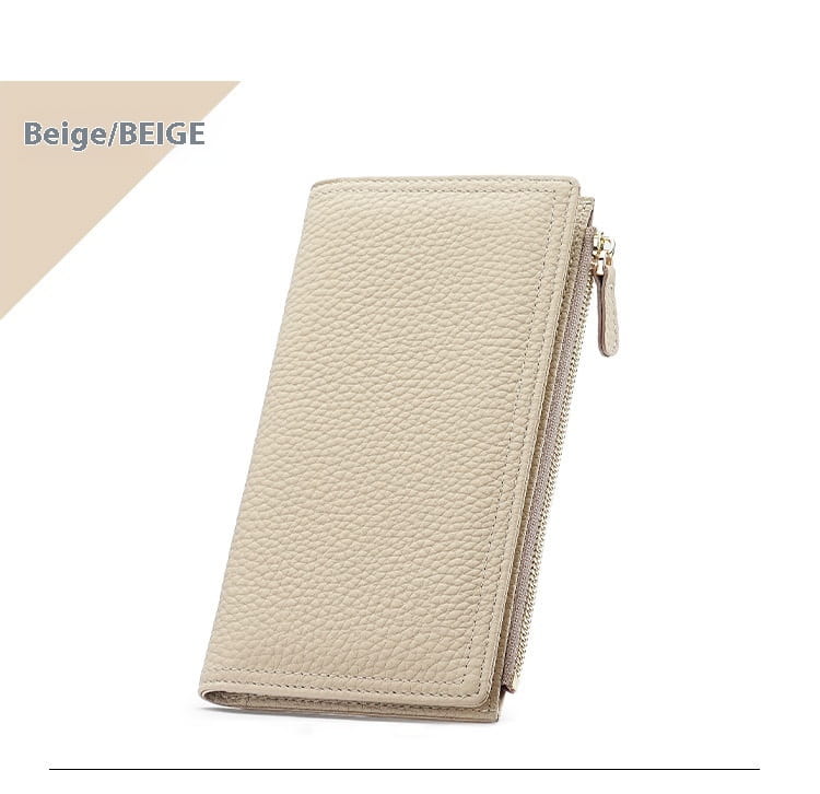 Portefeuille de support de carte en cuir avec blocage RFID et options de couleurs multiples