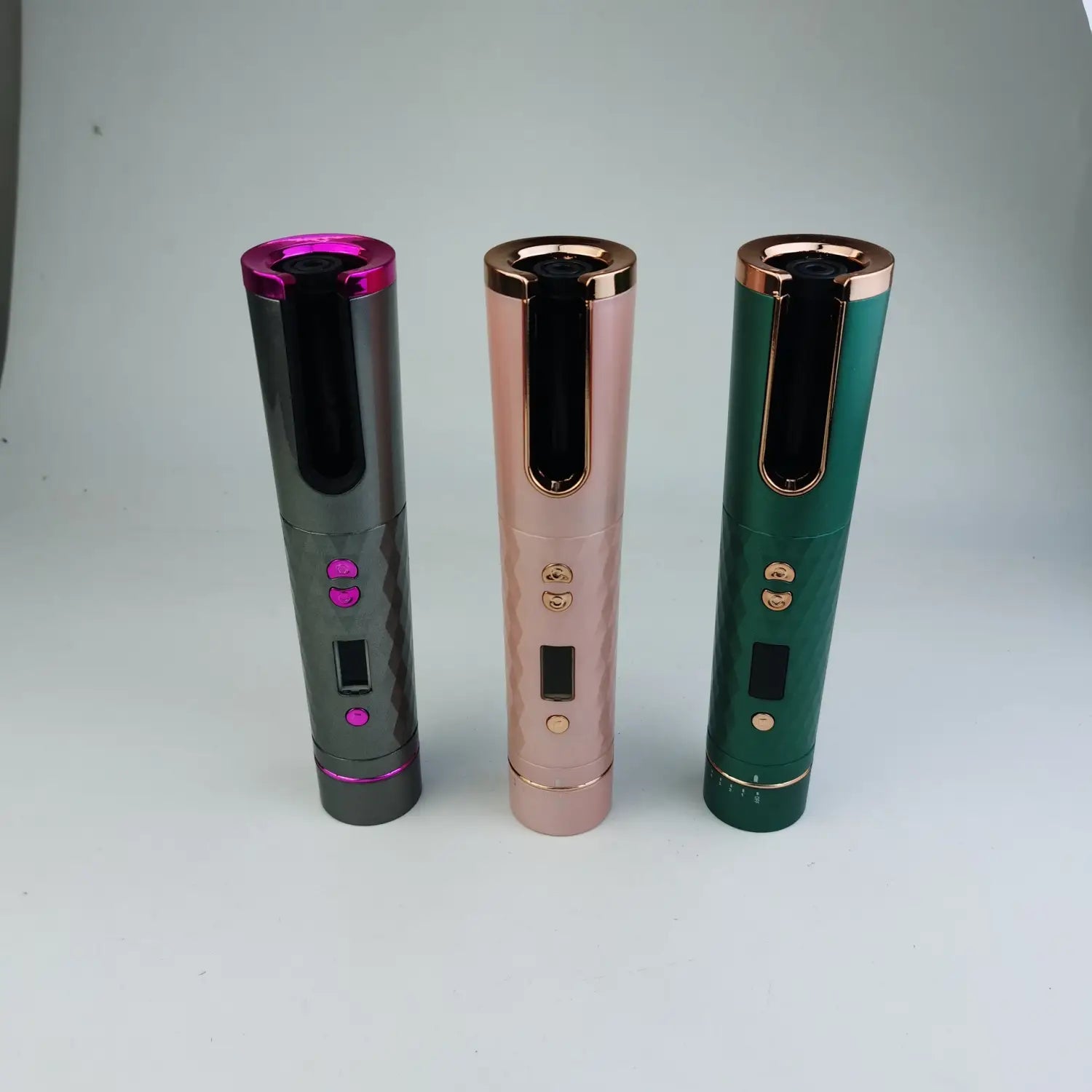 Portable Automatic Curler with Aluminum Alloy and Long-Lasting Battery